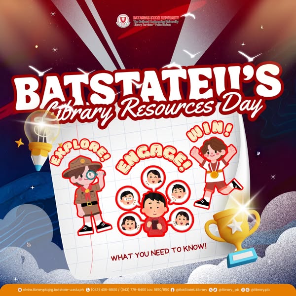 𝗕𝗮𝘁𝗦𝘁𝗮𝘁𝗲𝗨’𝘀 𝗟𝗶𝗯𝗿𝗮𝗿𝘆 𝗥𝗲𝘀𝗼𝘂𝗿𝗰𝗲𝘀 𝗗𝗮𝘆: 𝗘𝘅𝗽𝗹𝗼𝗿𝗲, 𝗘𝗻𝗴𝗮𝗴𝗲, 𝗪𝗶𝗻!