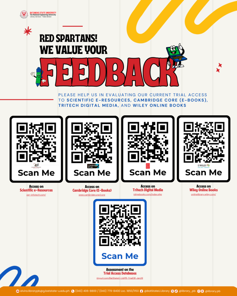 Evaluation of Trial Access to Scientific e-Resources, Cambridge Core (E-Books), Tritech Digital Media, and Wiley Online Books